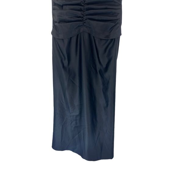 Tadashi Shoji Black Formal‎ Mother of the Bride Ruched Maxi Dress Size 14 - Picture 6 of 11